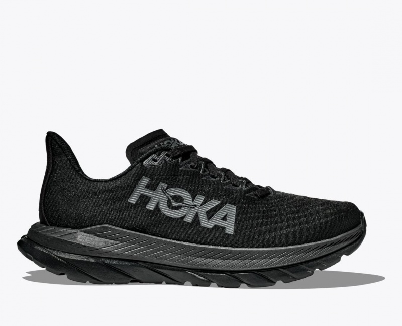 Men\'s HOKA Mach 5 Running Shoes Black | FROSG-6207