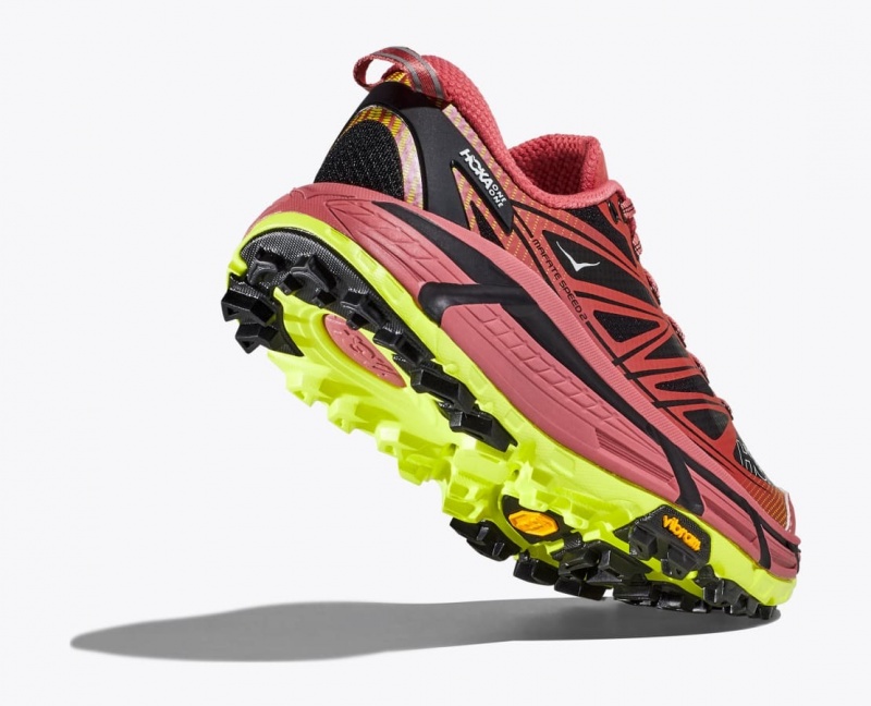 Men's HOKA Mafate Speed 2 Sneakers Red / Black | WTEMN-1862