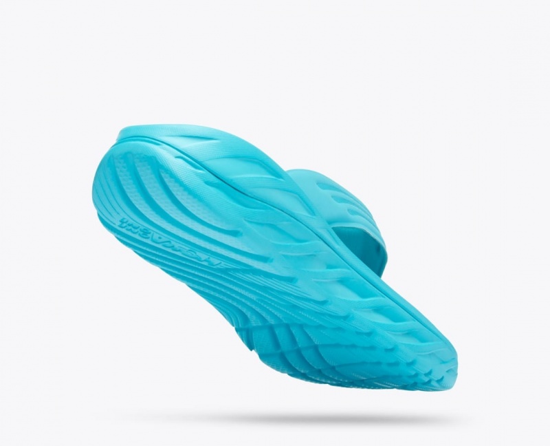 Men's HOKA ORA Recovery Flip Flops Turquoise | ZCMLH-8729