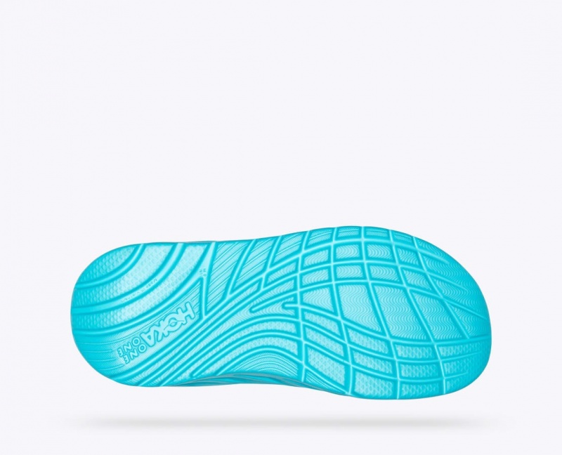 Men's HOKA ORA Recovery Flip Flops Turquoise | ZCMLH-8729