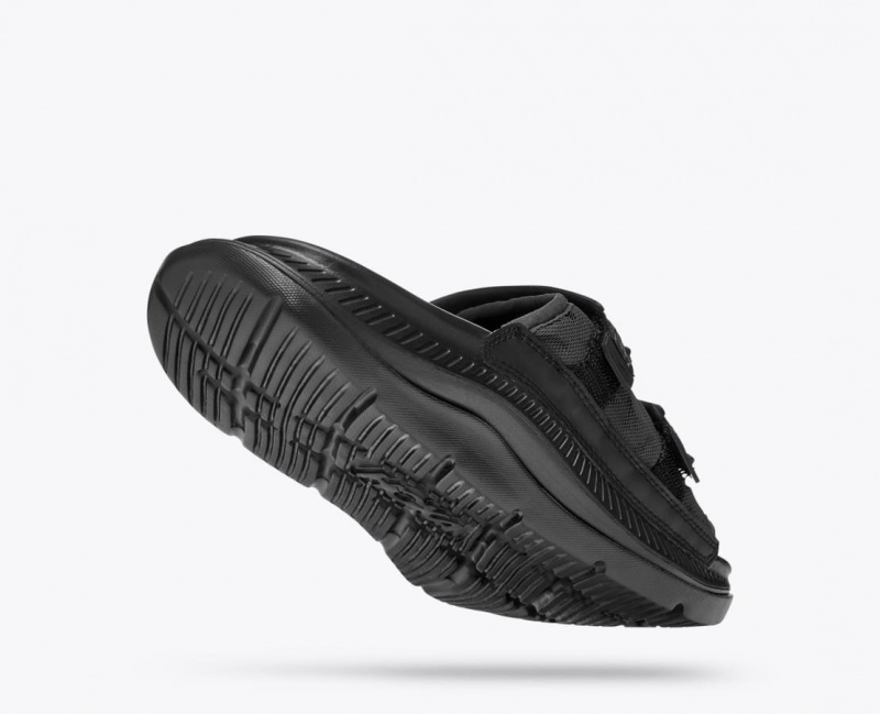 Men's HOKA Ora Luxe Slide Black | VTLUX-2168