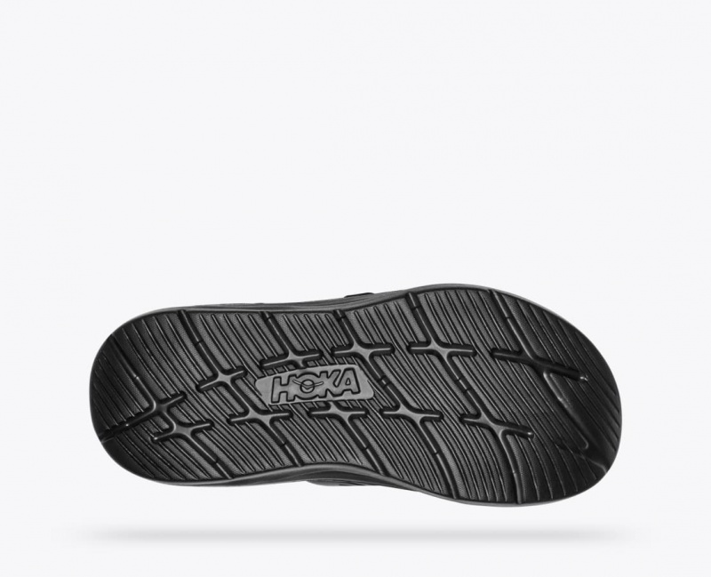 Men's HOKA Ora Luxe Slide Black | VTLUX-2168