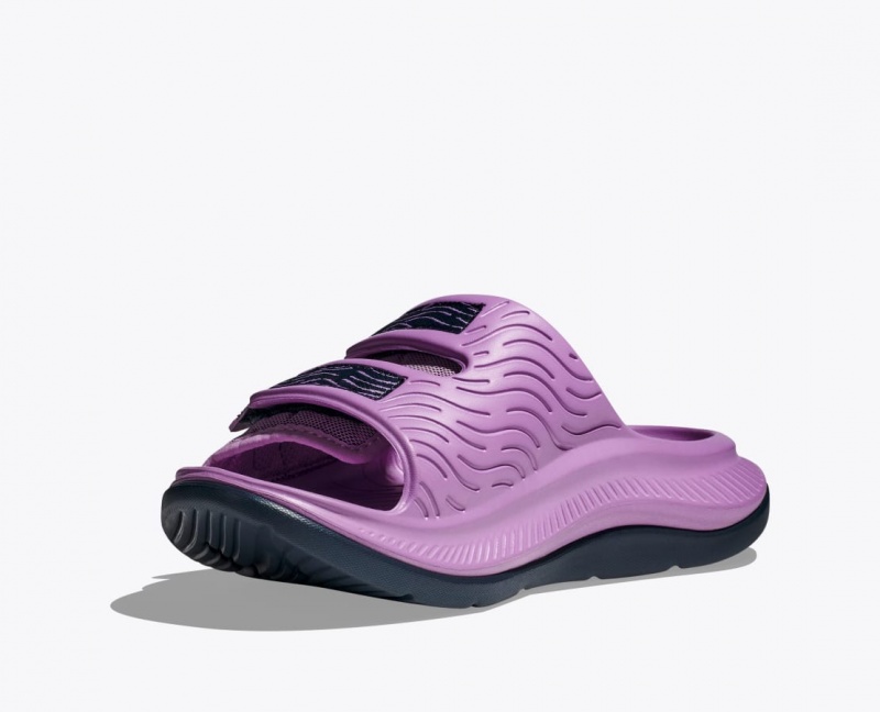 Men's HOKA Ora Luxe Slide Pink | FLAIT-9047