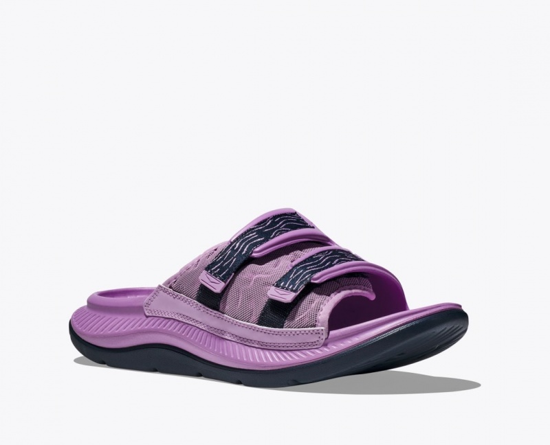 Men's HOKA Ora Luxe Slide Pink | FLAIT-9047