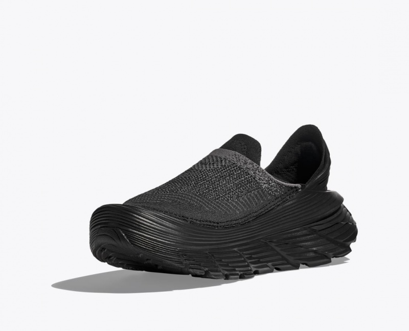 Men's HOKA Restore TC Walking Shoes Black | PRWDZ-9015