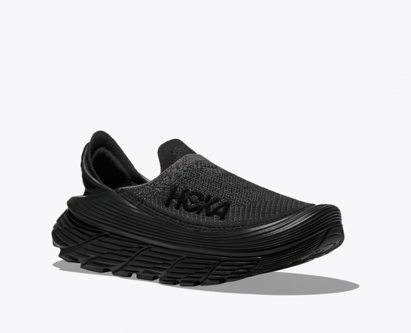 Men's HOKA Restore TC Walking Shoes Black | PRWDZ-9015