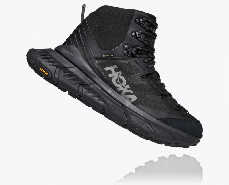 Men's HOKA TenNine Hike GTX Hiking Boots Black | LCBVG-3412