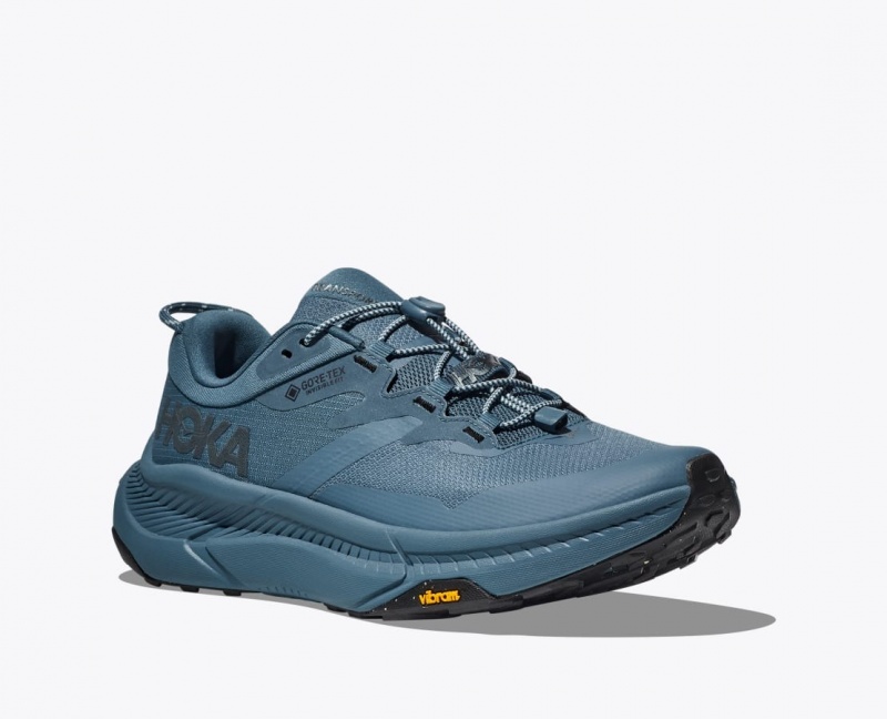 Men's HOKA Transport GTX Walking Shoes Dark Blue | LHYOR-6041