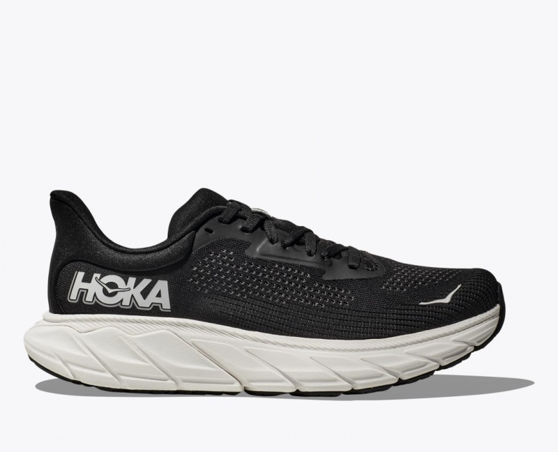 Women\'s HOKA Arahi 7 Running Shoes Black / White | TJGDP-7128