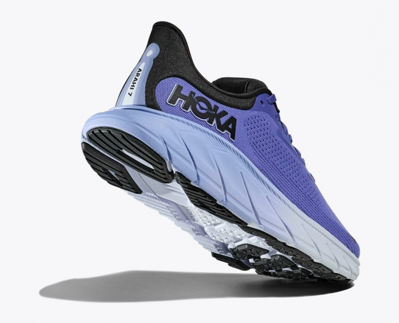 Women's HOKA Arahi 7 Running Shoes Dark Blue | JERBM-4918