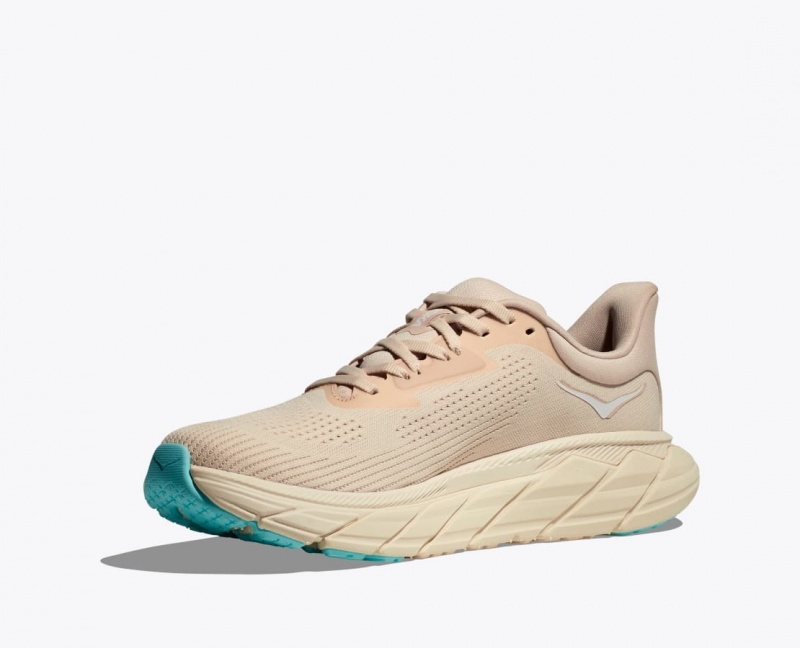 Women's HOKA Arahi 7 Running Shoes Khaki | YQUCB-8964