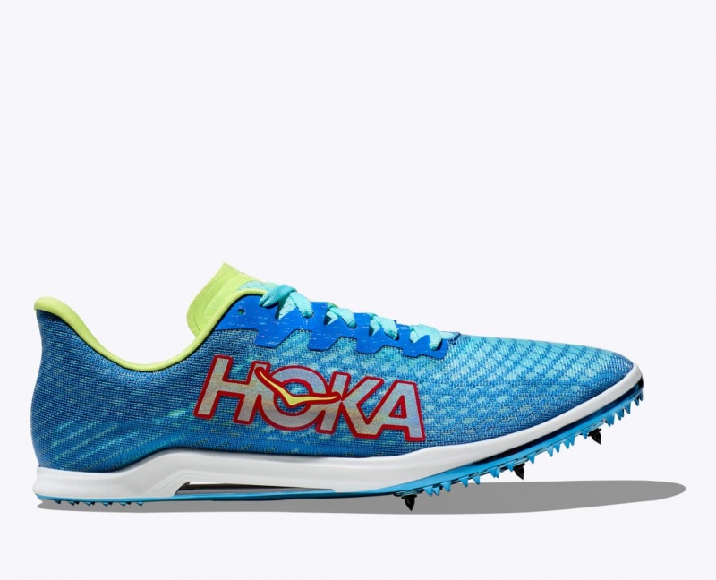 Women\'s HOKA Cielo X 2 MD Track Spikes Blue / Green | TMJCL-4108