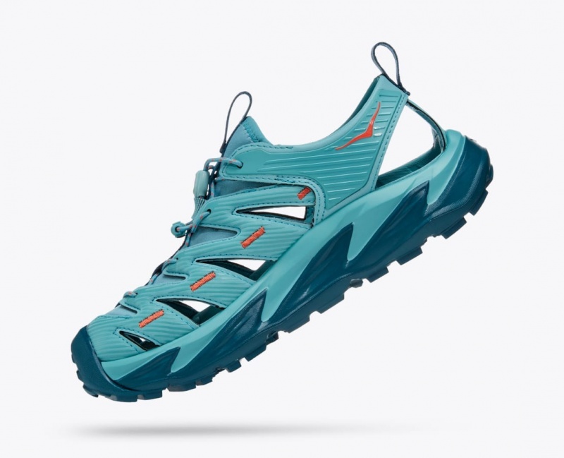 Women's HOKA Hopara Sandals Blue | LQDMO-0468