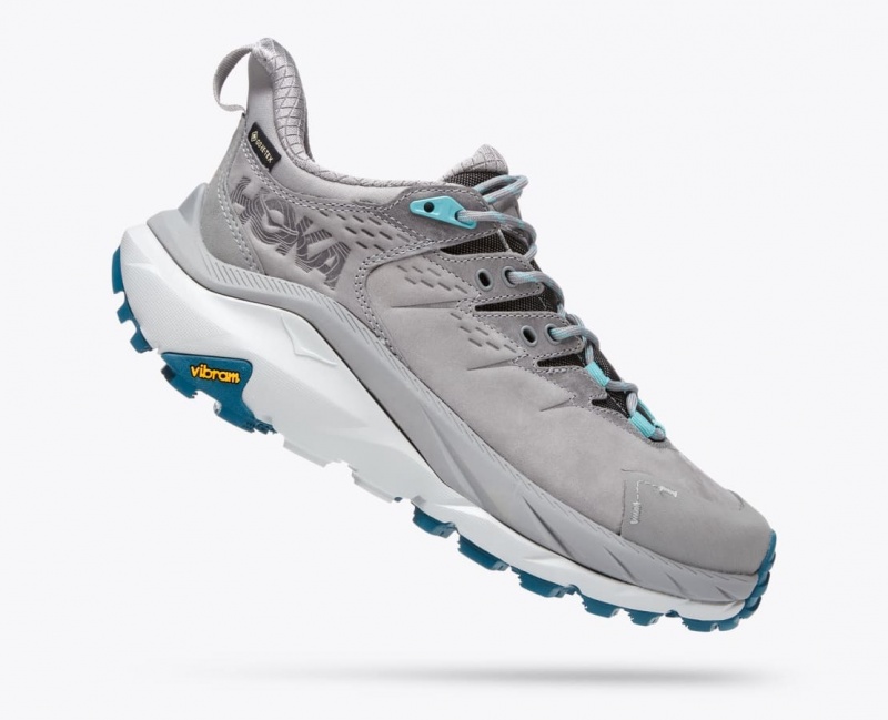 Women's HOKA Kaha 2 Low GTX Hiking Shoes Grey | TWZBG-2871