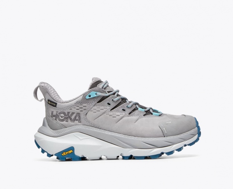 Women\'s HOKA Kaha 2 Low GTX Hiking Shoes Grey | TWZBG-2871