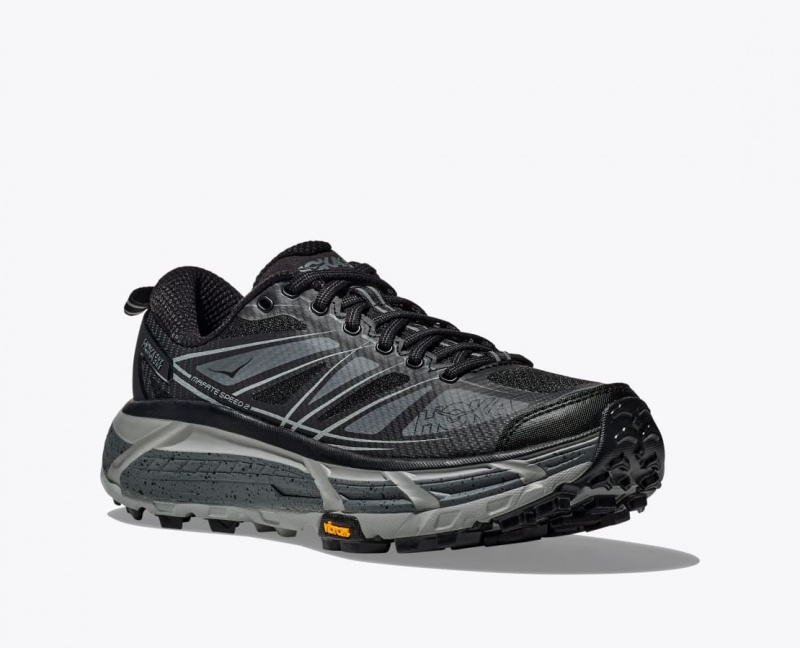 Women's HOKA Mafate Speed 2 Sneakers Black | OYMTH-7654