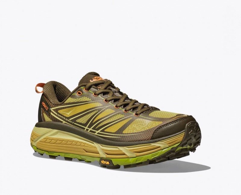 Women's HOKA Mafate Speed 2 Sneakers Dark Olive | NIYQP-6189