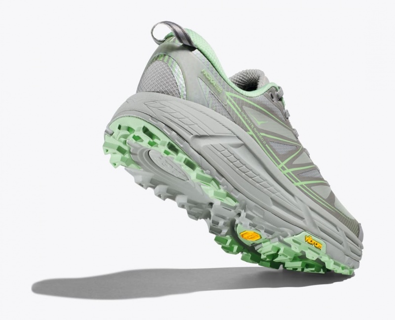 Women's HOKA Mafate Speed 2 Sneakers Grey / Green | KRHSY-7653