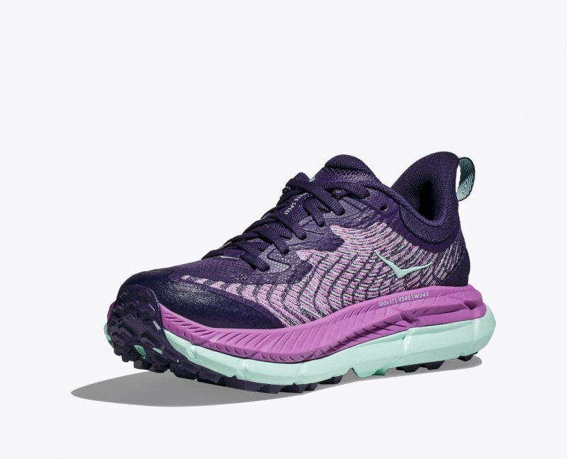 Women's HOKA Mafate Speed 4 Trail Running Shoes Purple / Pink | ULEJX-5397