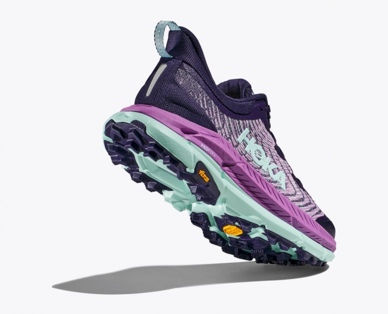 Women's HOKA Mafate Speed 4 Trail Running Shoes Purple / Pink | ULEJX-5397