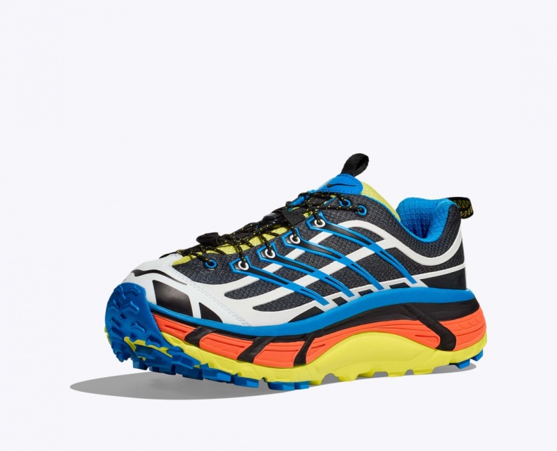 Women's HOKA Mafate Three2 Trail Running Shoes Black / Blue | LMDKY-7603