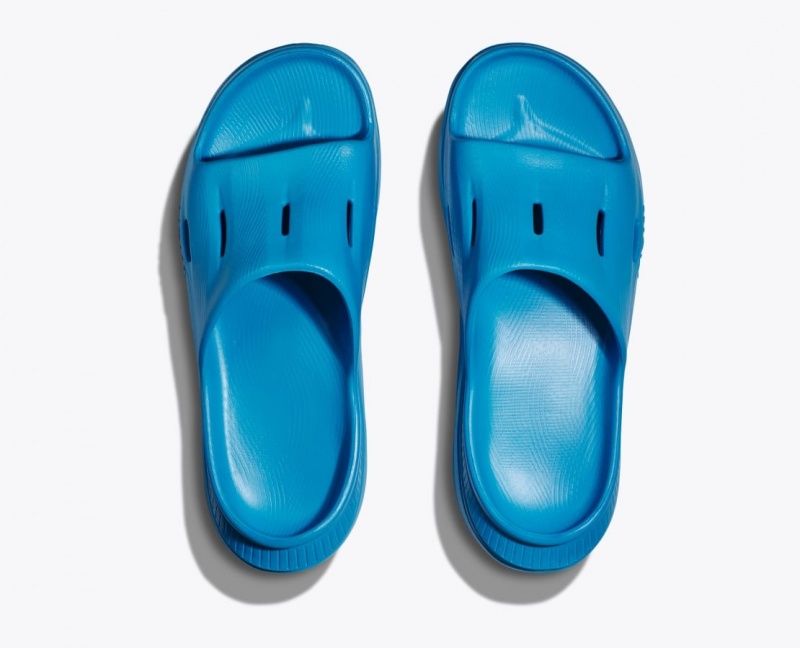 Women's HOKA Ora Recovery 3 Slide Blue | WHTJR-6851