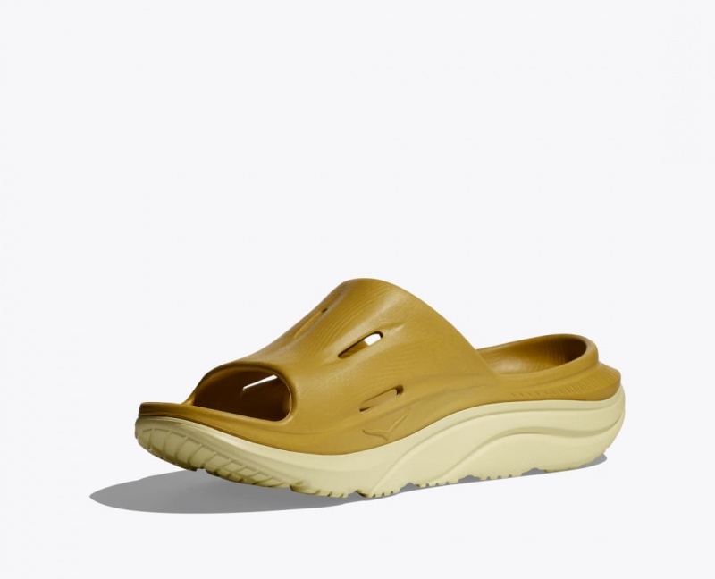 Women's HOKA Ora Recovery 3 Slide Brown | MNRFD-7623