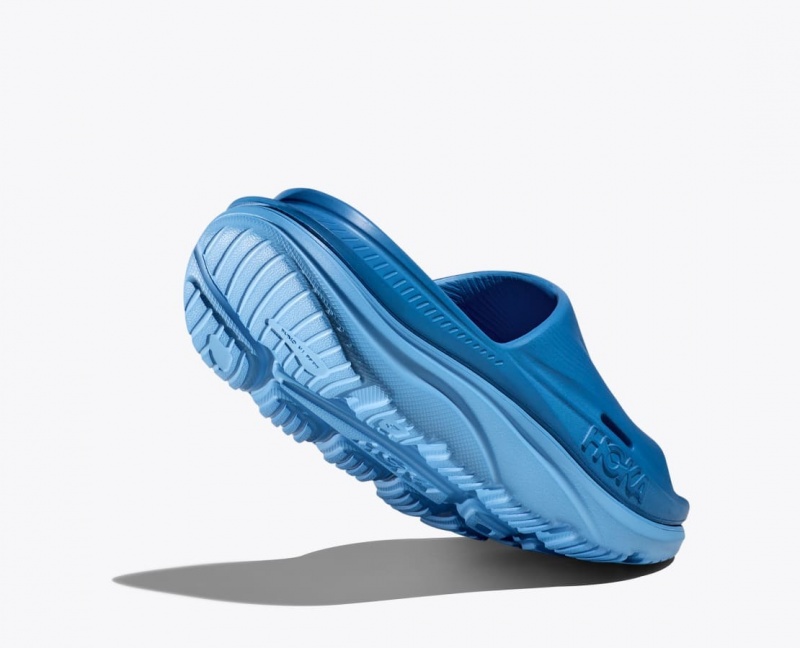 Women's HOKA Ora Recovery 3 Slide Dark Blue | UYHOR-2674