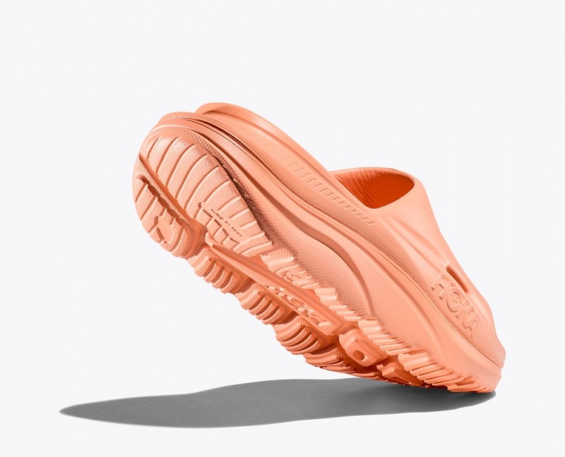 Women's HOKA Ora Recovery 3 Slide Dark Orange | JZXVE-9653