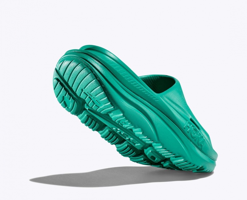 Women's HOKA Ora Recovery 3 Slide Dark Turquoise | KPCNT-2158