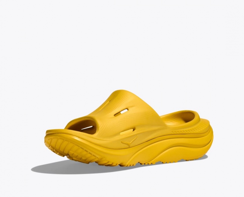 Women's HOKA Ora Recovery 3 Slide Light Orange | SXKJO-9416