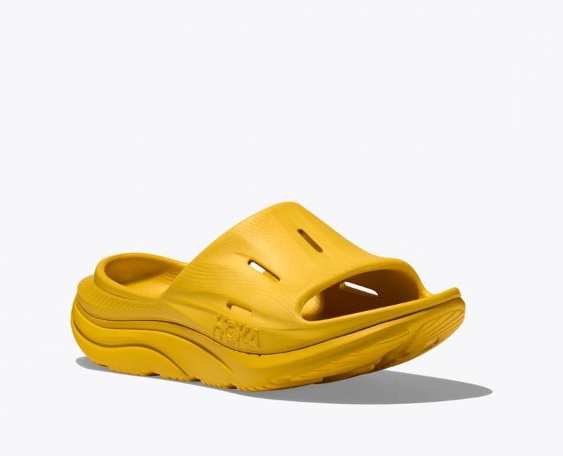 Women's HOKA Ora Recovery 3 Slide Light Orange | SXKJO-9416