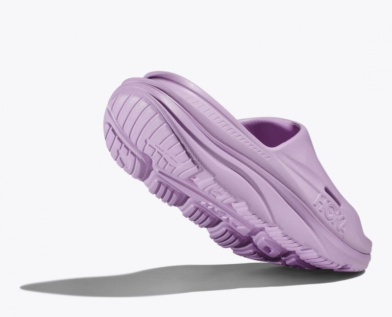 Women's HOKA Ora Recovery 3 Slide Light Purple | JYQKB-2173