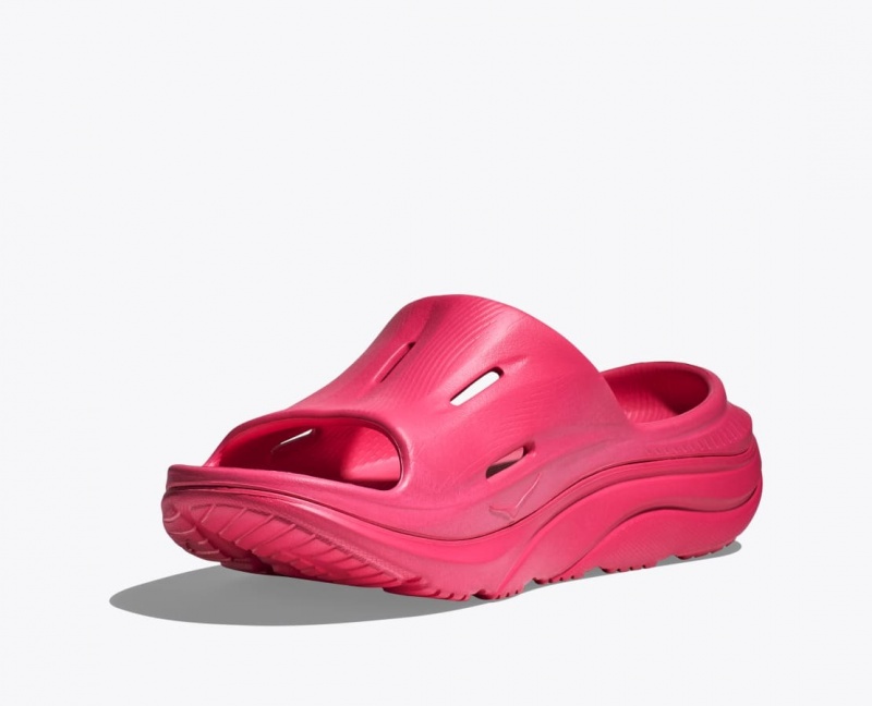 Women's HOKA Ora Recovery 3 Slide Red | BNFAJ-1409