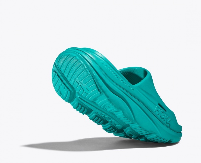 Women's HOKA Ora Recovery 3 Slide Turquoise | DKFXB-3809