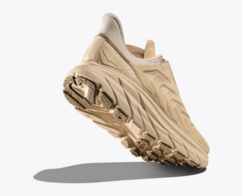 Women's HOKA Project Clifton Sneakers Beige | VUTCY-3085