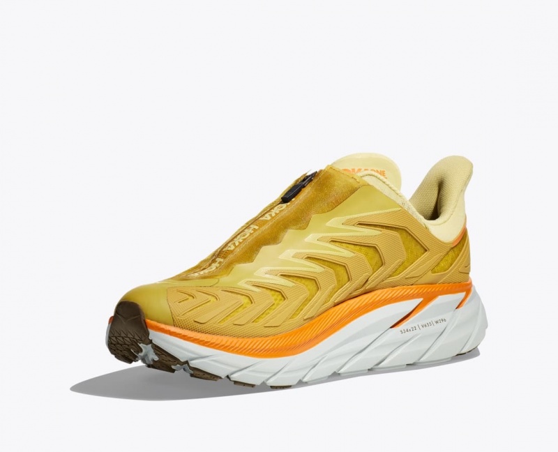 Women's HOKA Project Clifton Sneakers Light Green / Yellow | JTPDQ-8123