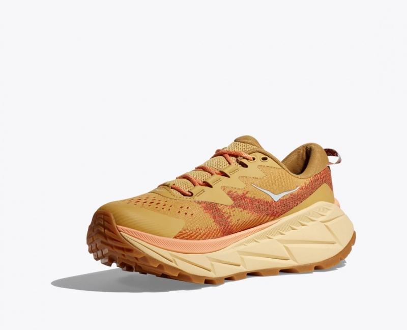 Women's HOKA Skyline-Float X Hiking Shoes Brown | JPWCA-1502