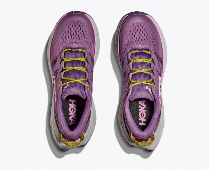 Women's HOKA Skyline-Float X Hiking Shoes Purple | TMHJZ-2147