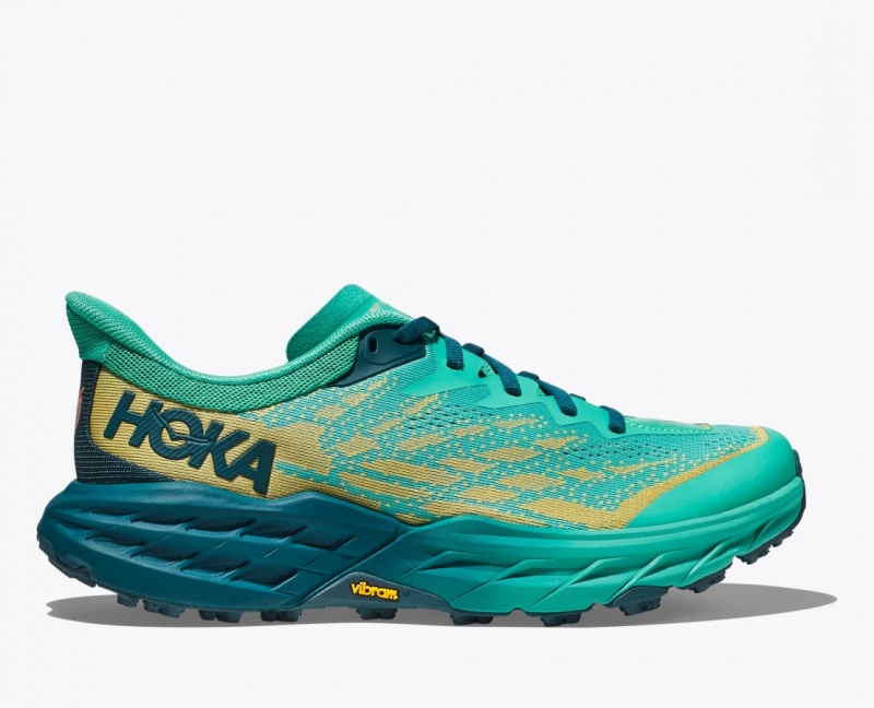 Women\'s HOKA Speedgoat 5 Trail Running Shoes Deep Turquoise | MRQXN-2450