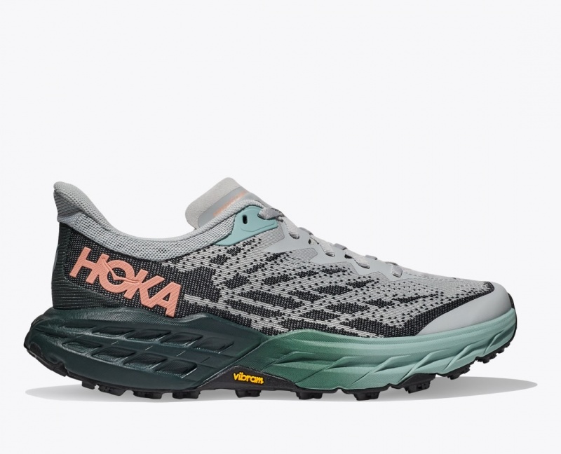 Women\'s HOKA Speedgoat 5 Trail Running Shoes Grey / Black | FDPCX-2753