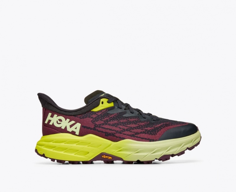 Women\'s HOKA Speedgoat 5 Trail Running Shoes Dark Red / Black | ICQDR-9718